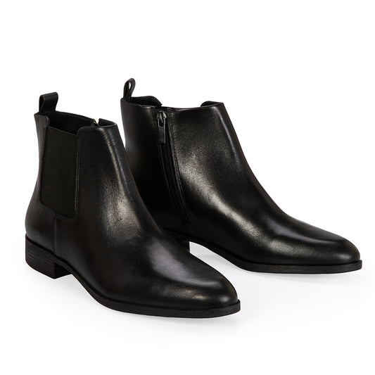Bota Negro Cuero