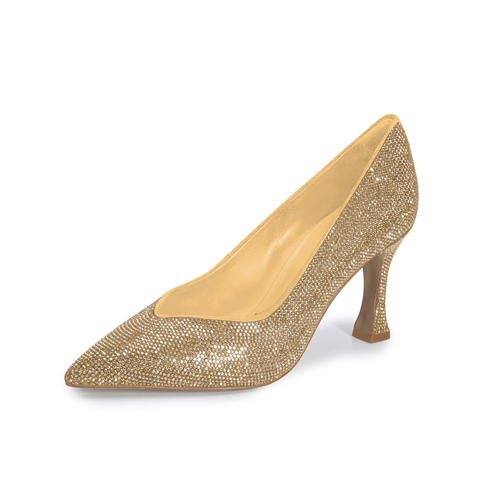 Pump (Scarpin) Salto Alto Aveludado Nobuck