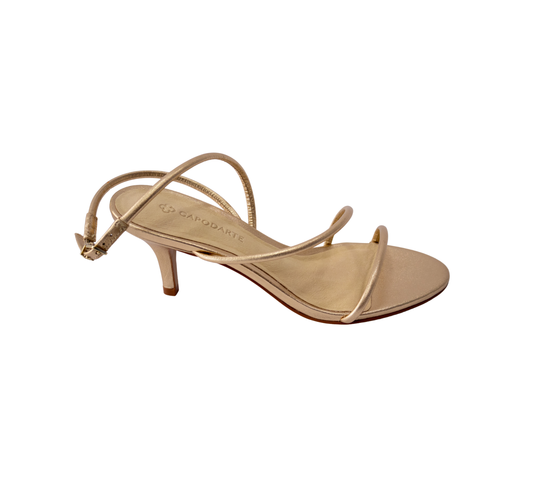 Sandalia Capodarte Mestico Satinato Malva