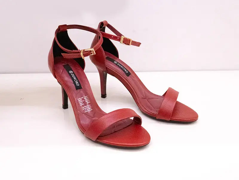 Sandalia Salto Leather