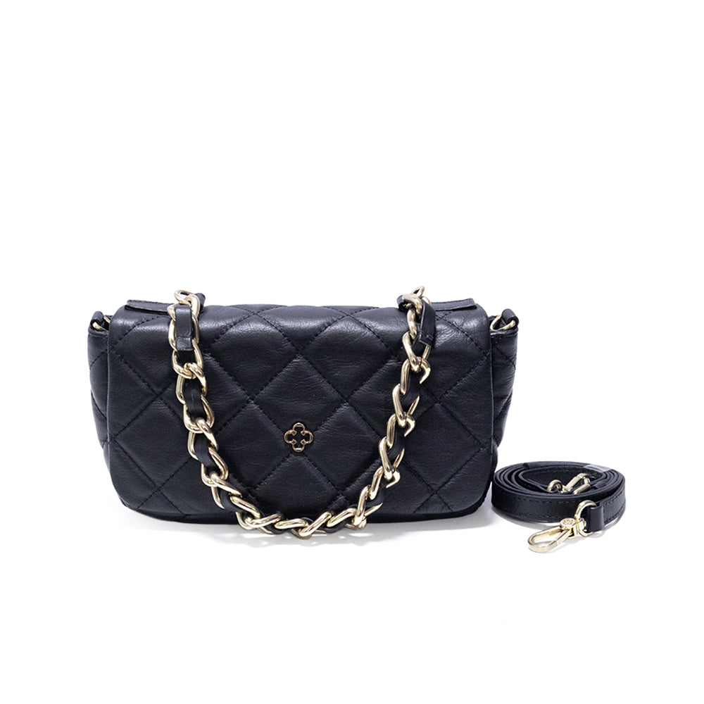 Bolsa Media Couro