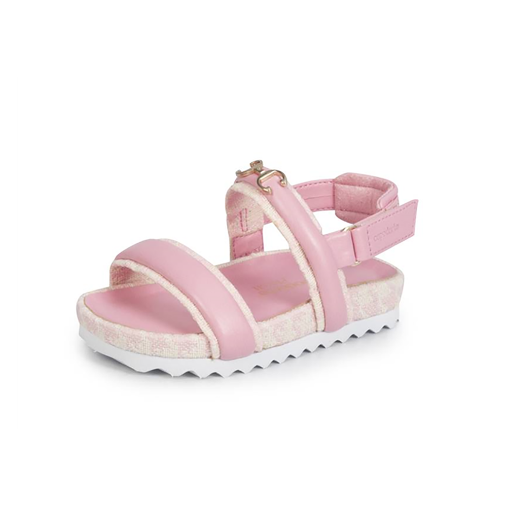 Sandalia Salto Baixo Jacquard