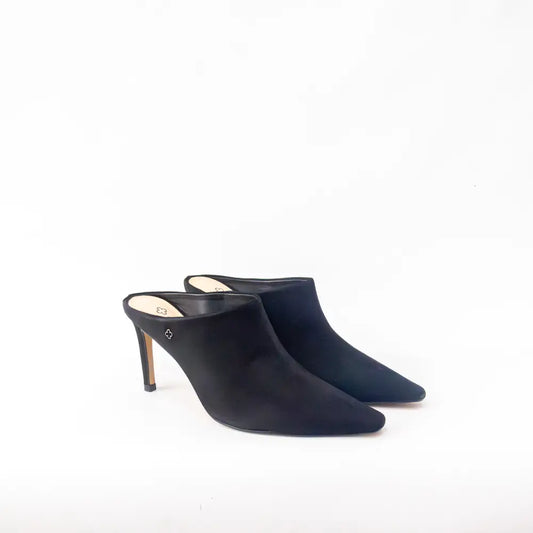 Zueco Couro – Bianco / Preto