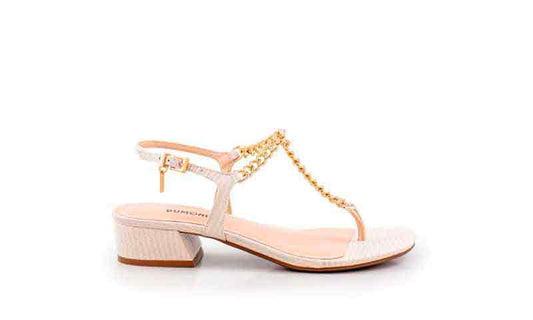 Sandalia Salto Napa Seda