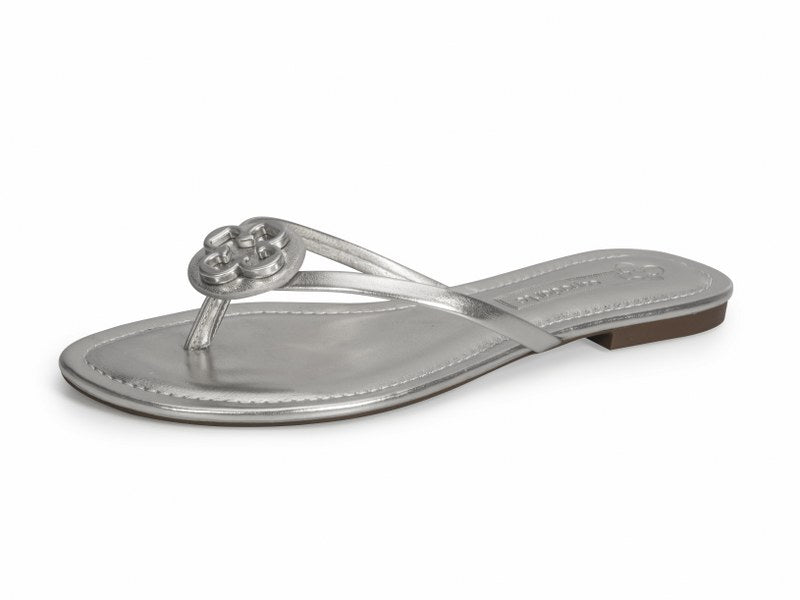 Chinelo Rasteiro Metal Atanado