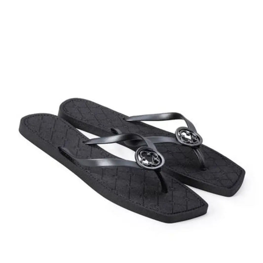 Chinela - Preto/Ouro Chiaro