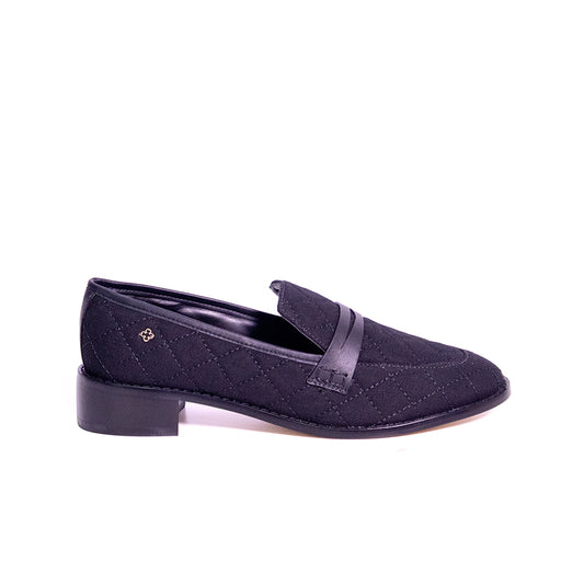 Loafer Tecido Couro