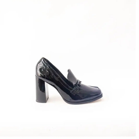 Scarpin Vernice Preto Cuero