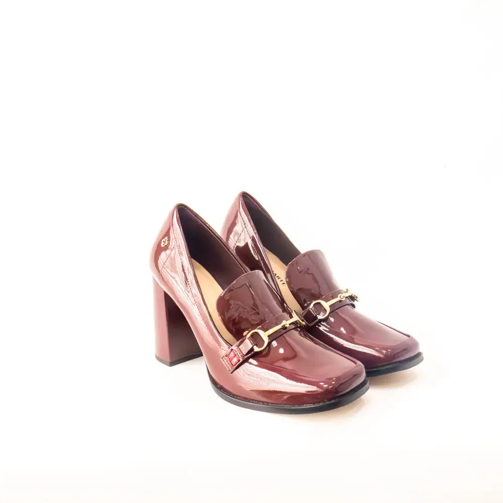 Scarpin Vernice Preto Cuero
