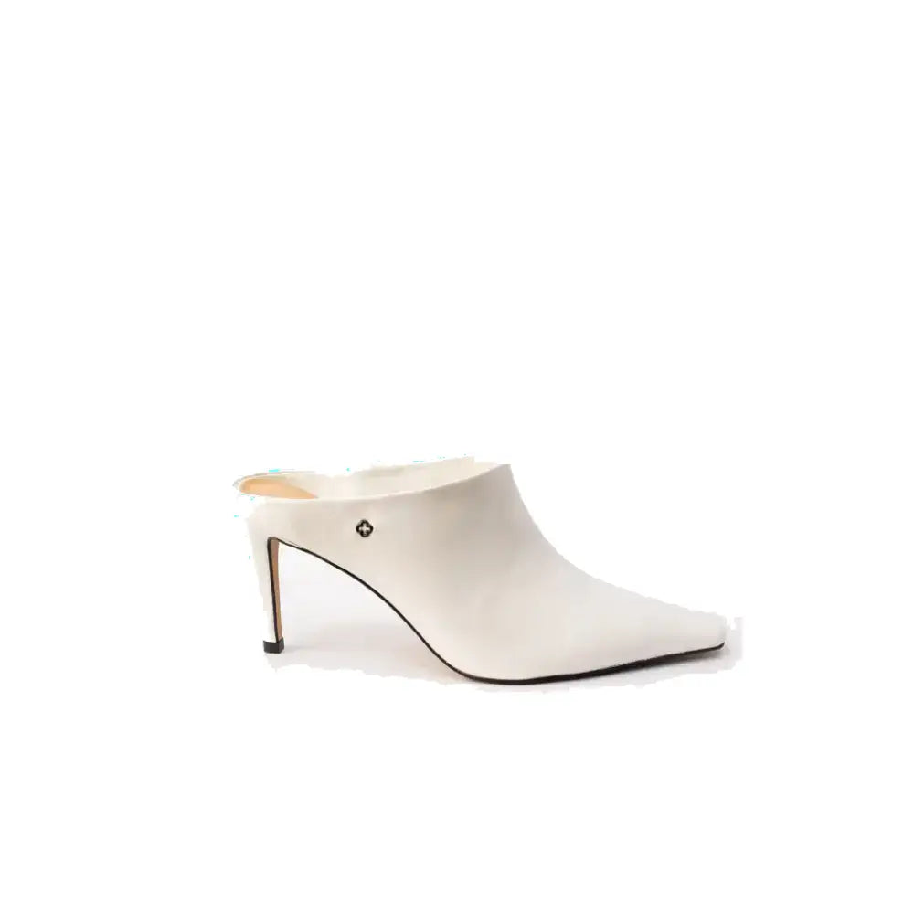 Zueco Couro – Bianco / Preto