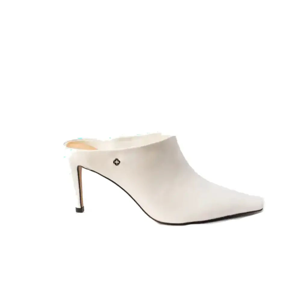 Zueco Couro – Bianco / Preto