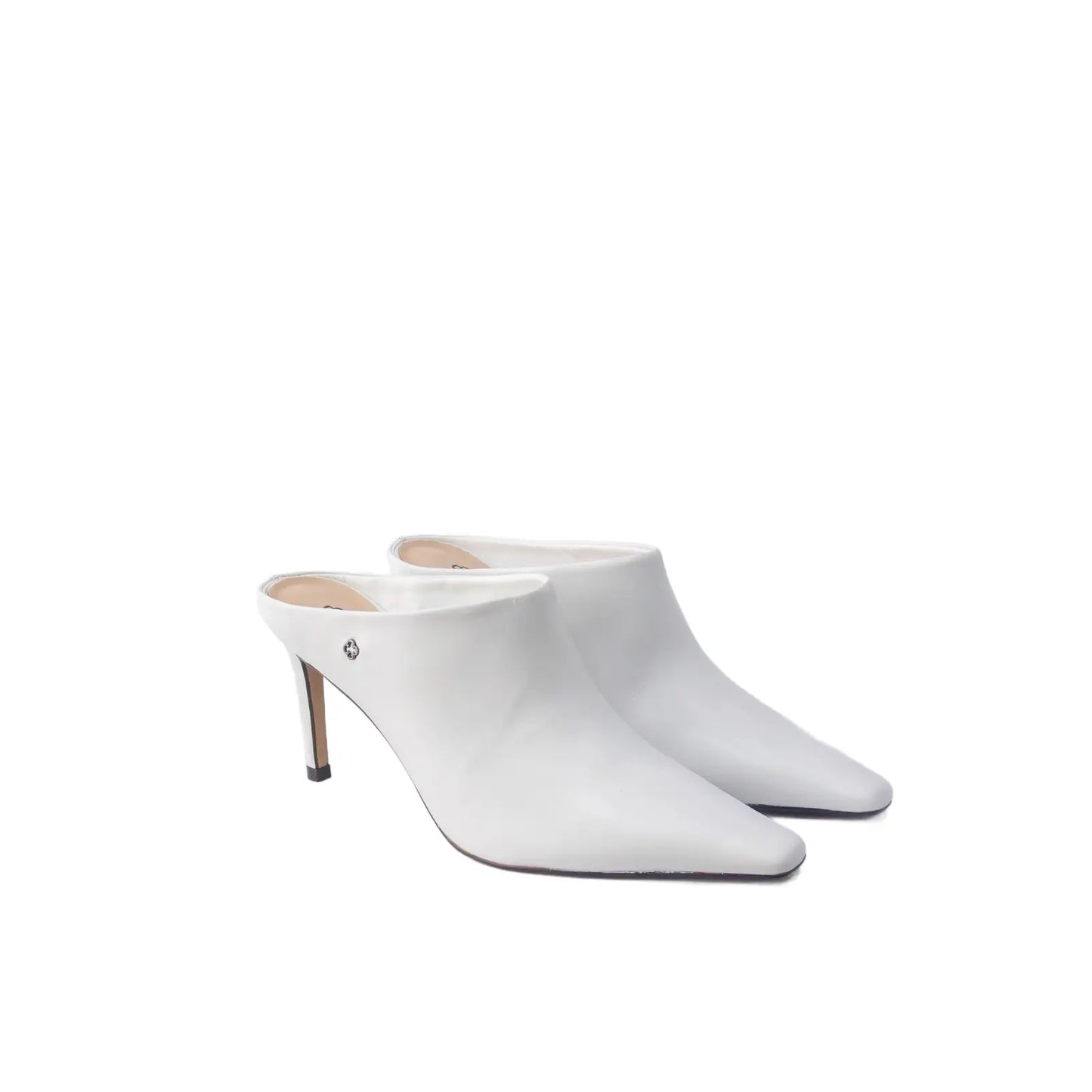 Zueco Couro – Bianco / Preto