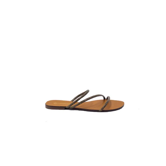 Chinela Mini Monograma – Bege