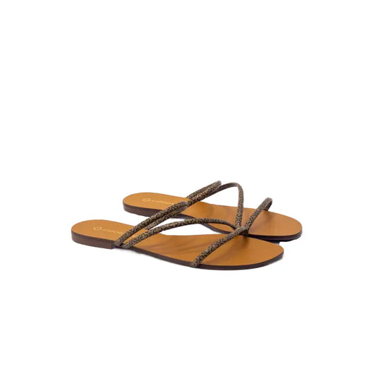 Chinela Mini Monograma – Bege