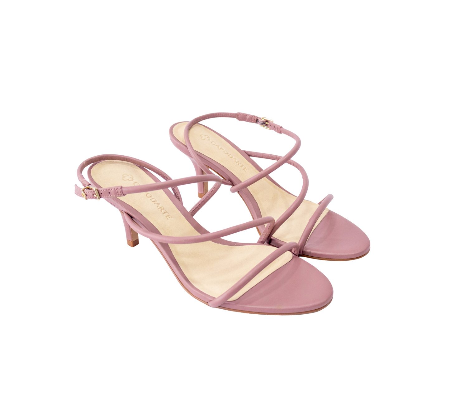 Sandalia Capodarte Mestico Satinato Malva