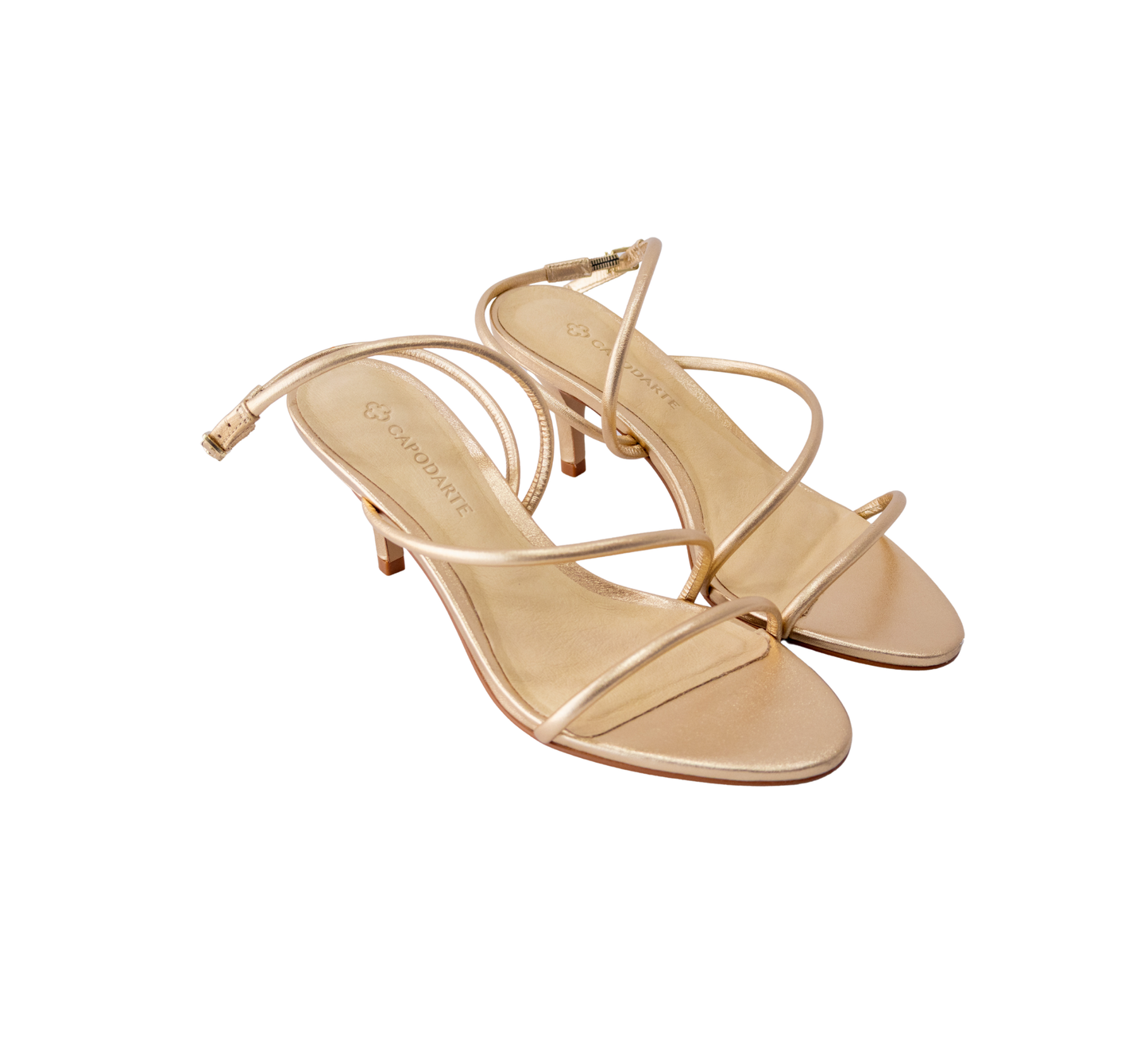 Sandalia Capodarte Mestico Satinato Malva