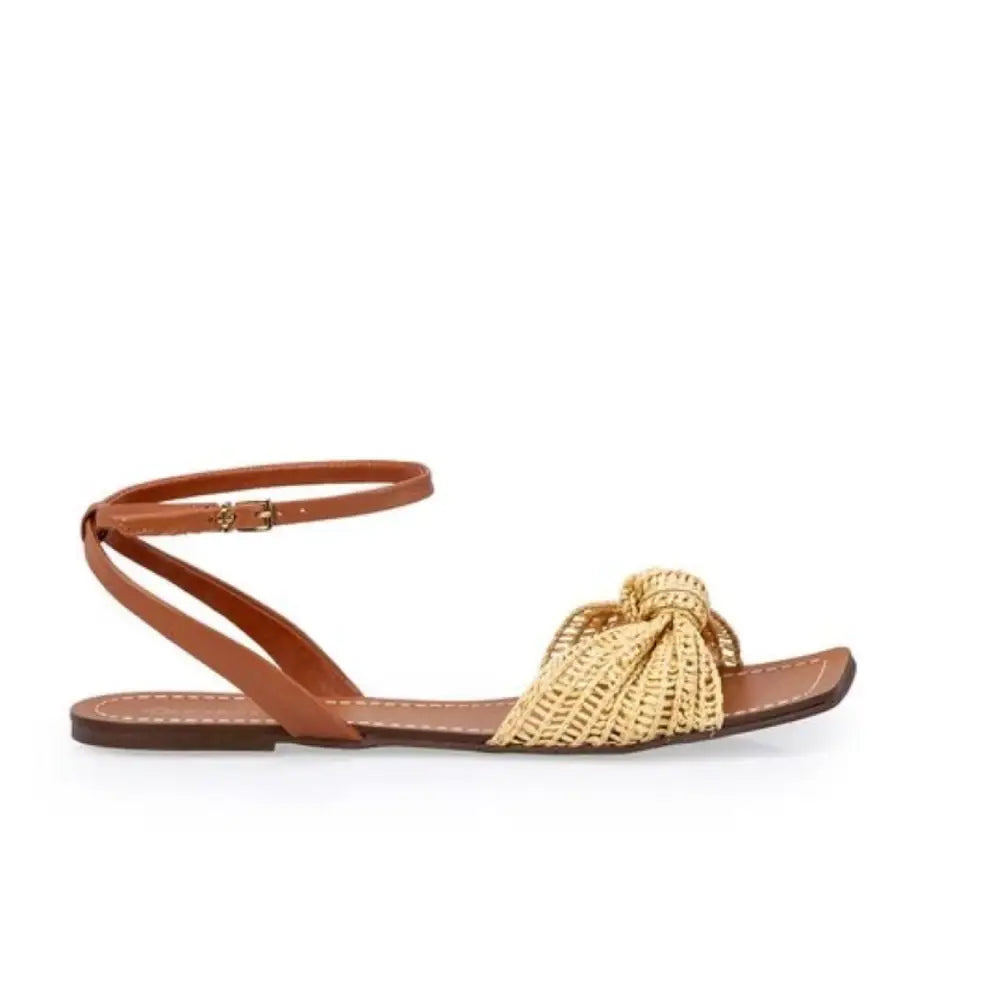Sandalia Sintetico Natural/Camel