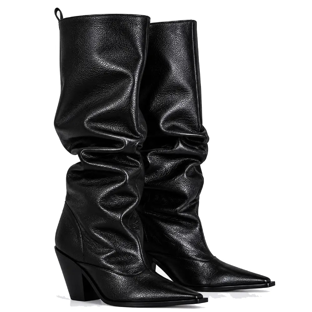 Bota Negro Cuero