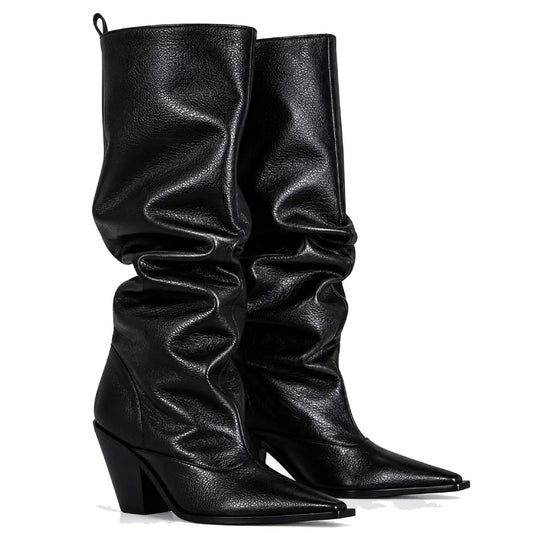 Bota Negro Cuero