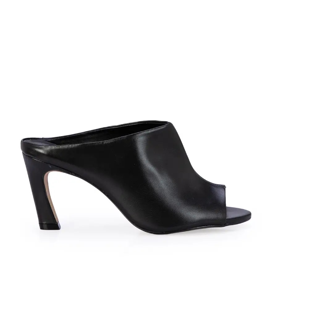 Zueco Negro Cuero