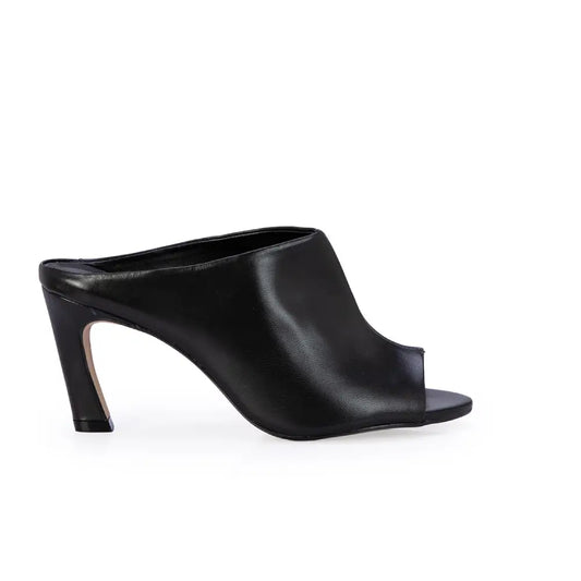 Zueco Negro Cuero