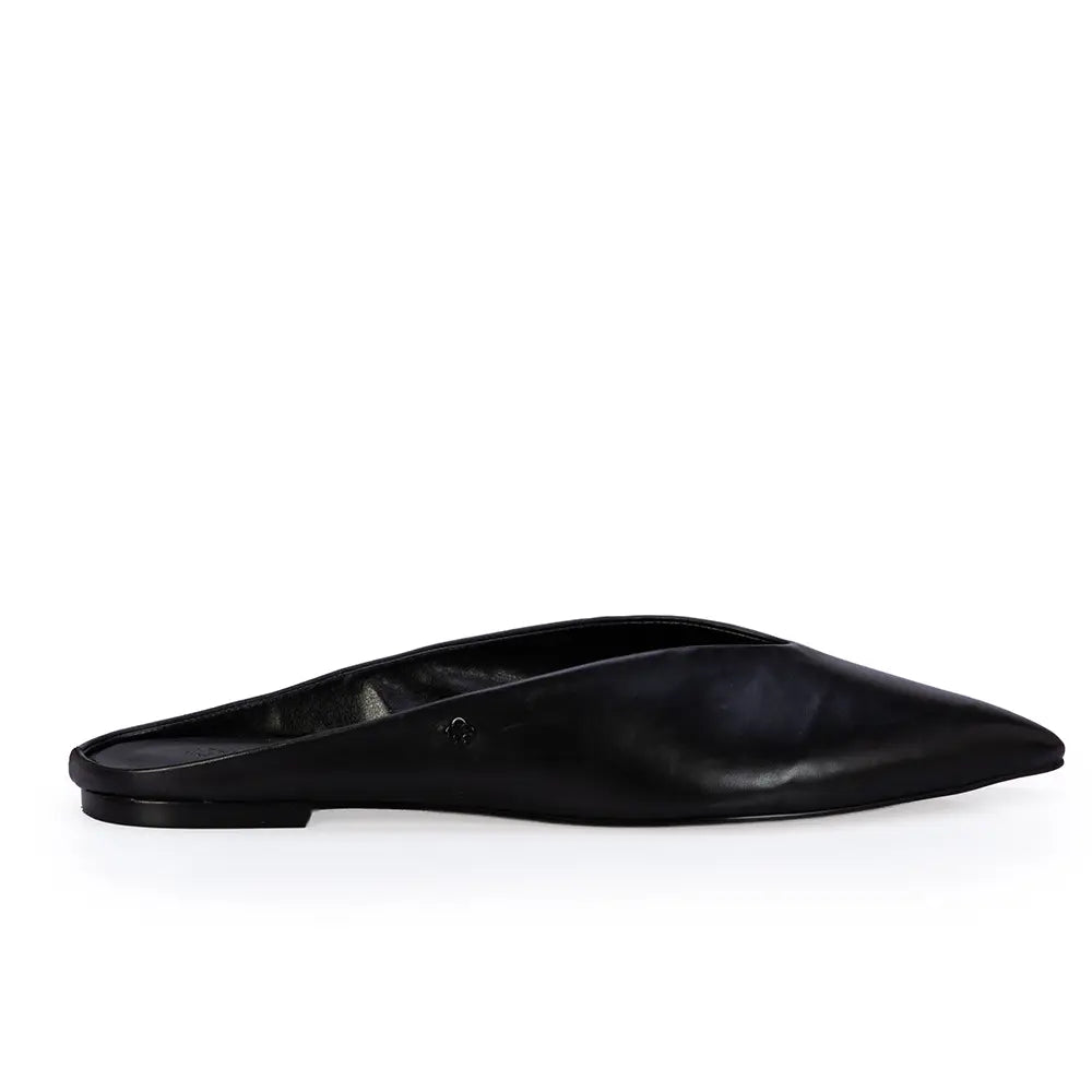 Zueco Negro Cuero