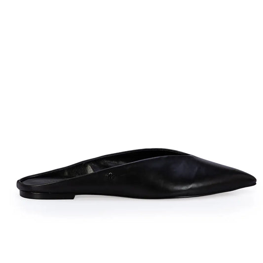 Zueco Negro Cuero