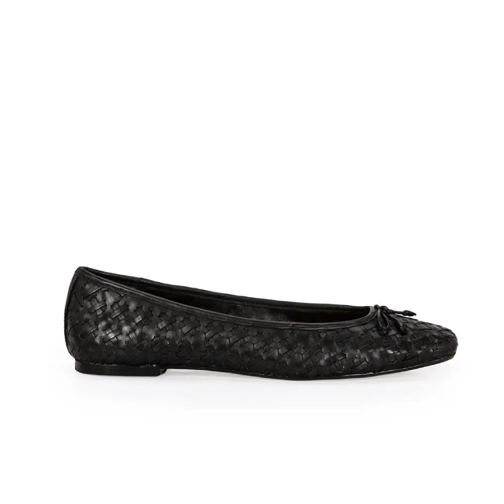 Ballerina Negro Cuero