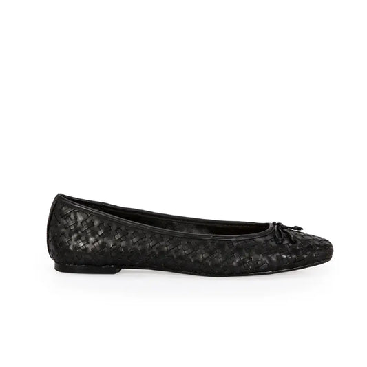 Ballerina Negro Cuero