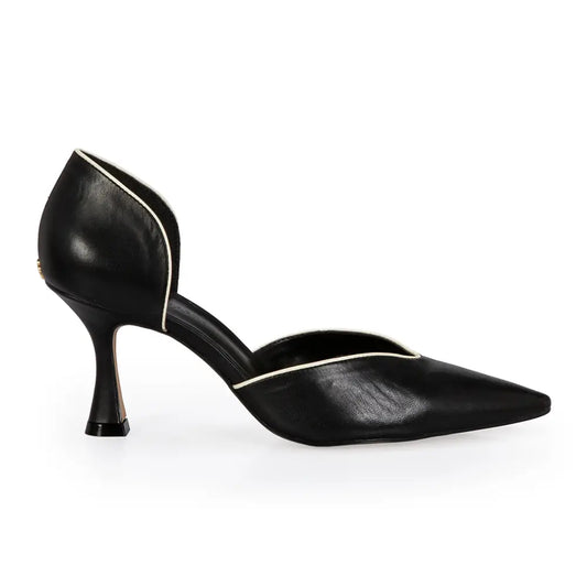 Scarpin Negro Cuero
