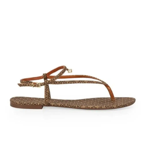 Sandalia Capodarte Cuero Beige/Dorado