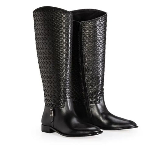 Bota Cuero Preto