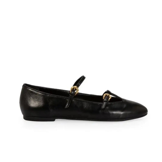 Ballerina Cuero Preto