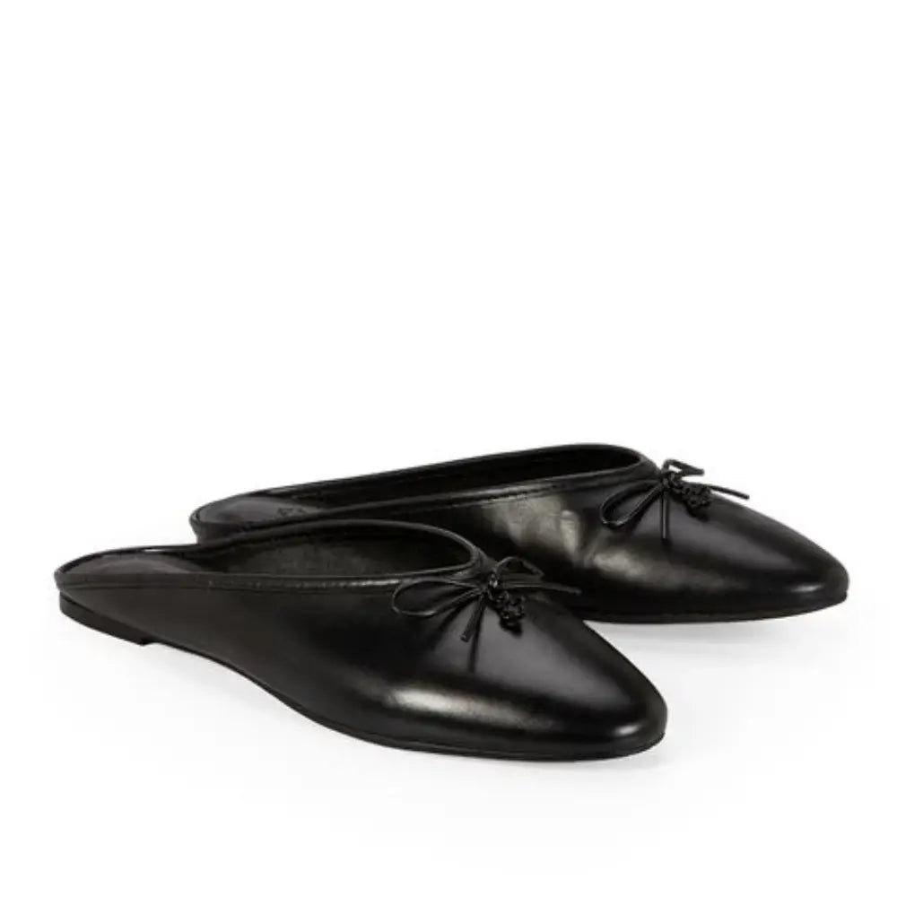 Zueco Capodarte Cuero Negro/Mogno