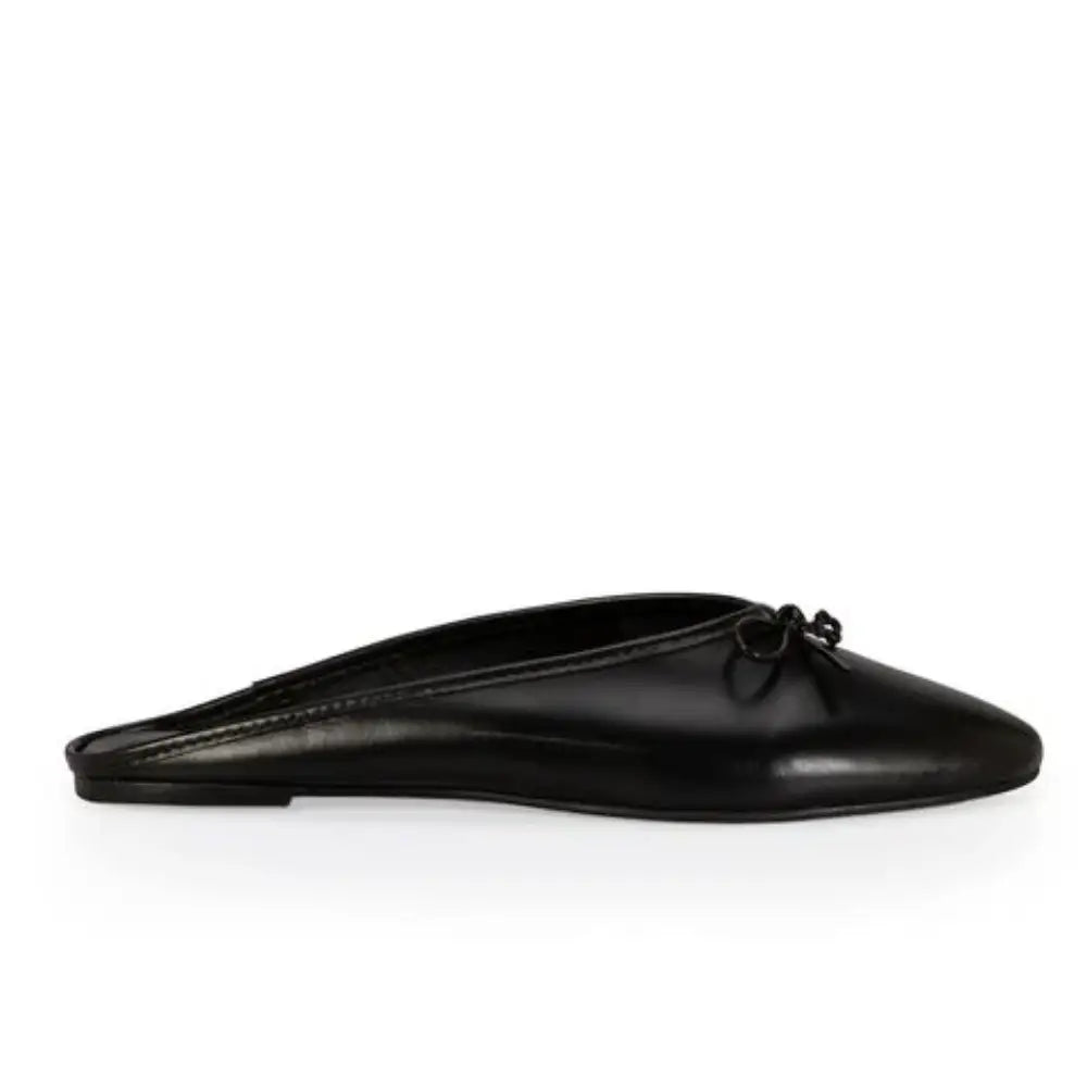 Zueco Capodarte Cuero Negro/Mogno