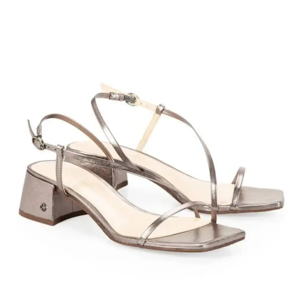 Sandalia Cuero Pewter