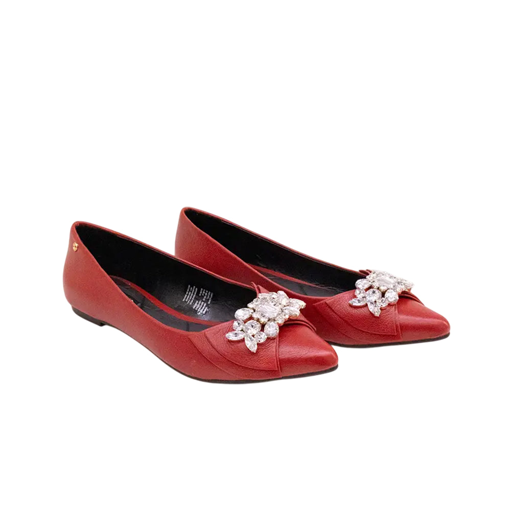 Sapatilha Bico Fino Leather