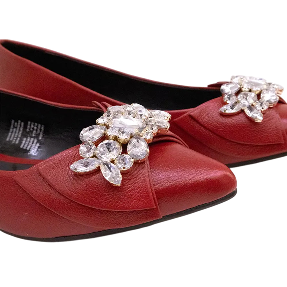 Sapatilha Bico Fino Leather