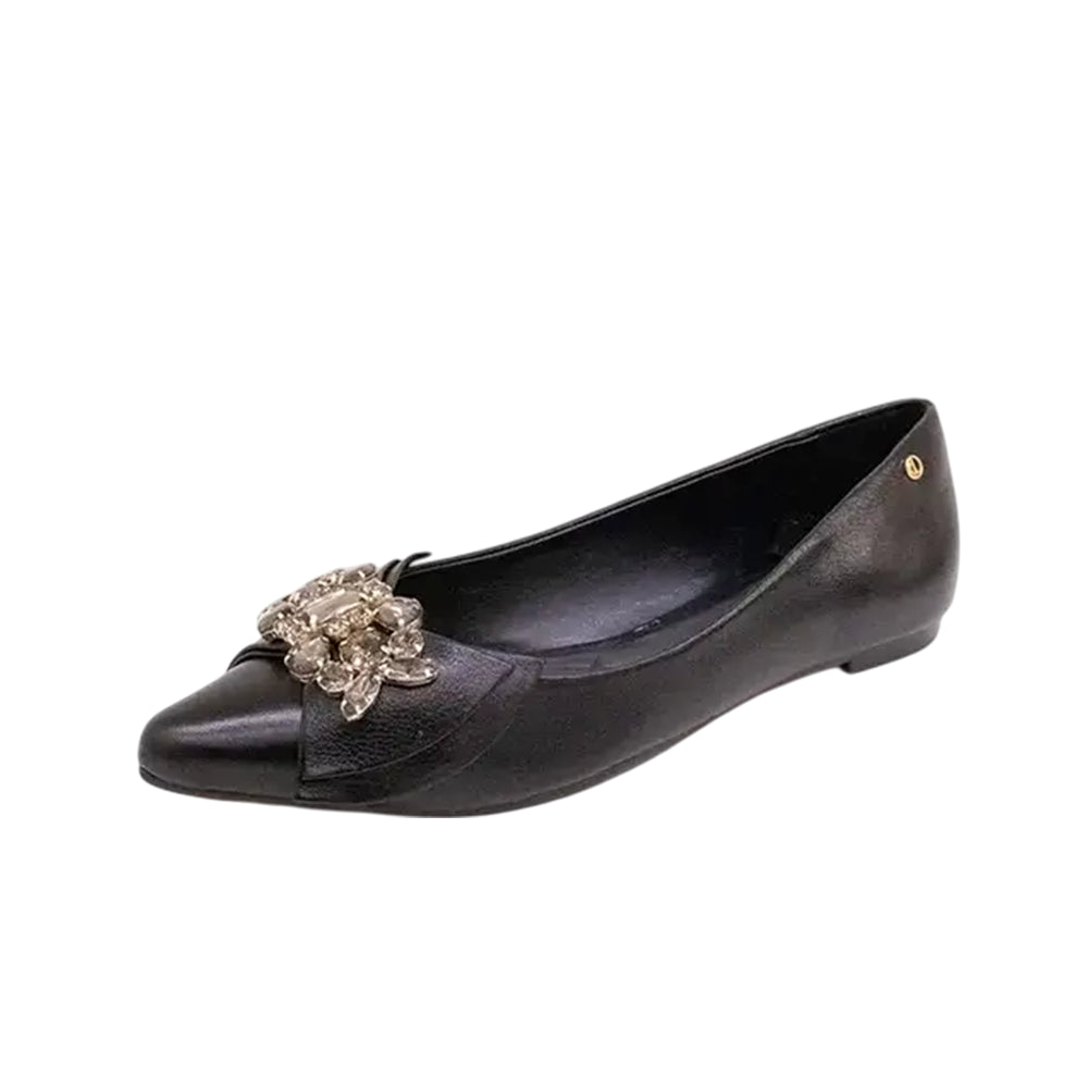 Sapatilha Bico Fino Leather
