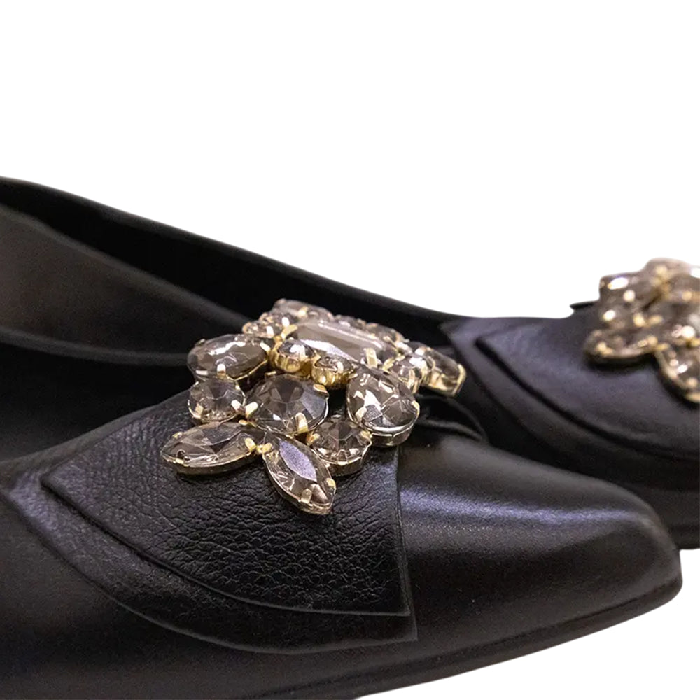 Sapatilha Bico Fino Leather