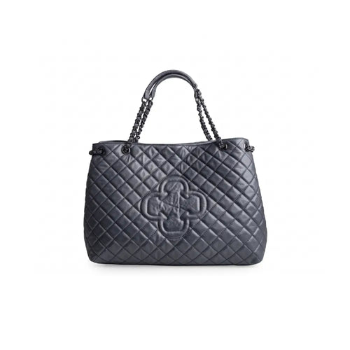 Bolso Capodarte Cuero Pewter/Dorado
