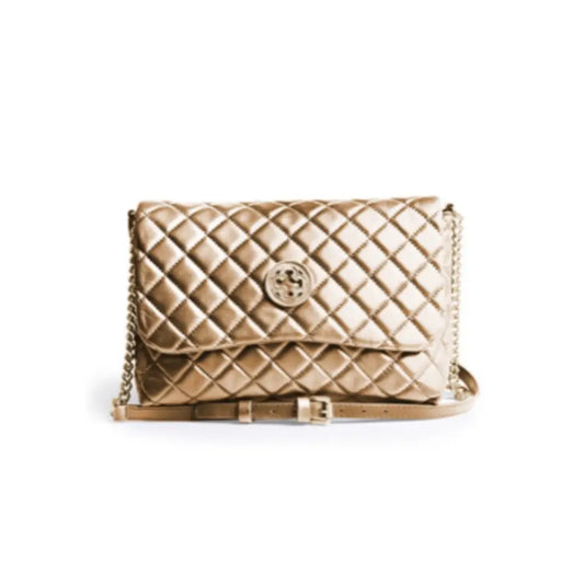 Bolso Cuero Dorado
