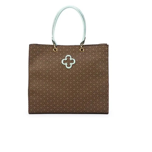 Bolso Sintetico Bege/Matcha