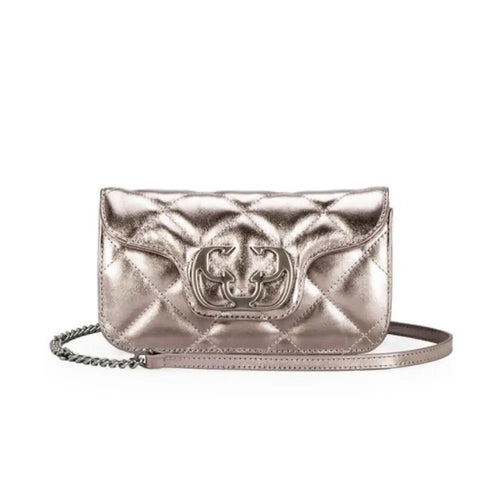 Bolso Cuero Pewter