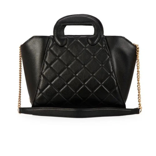 Bolso Capodarte Cuero Negro/Camel
