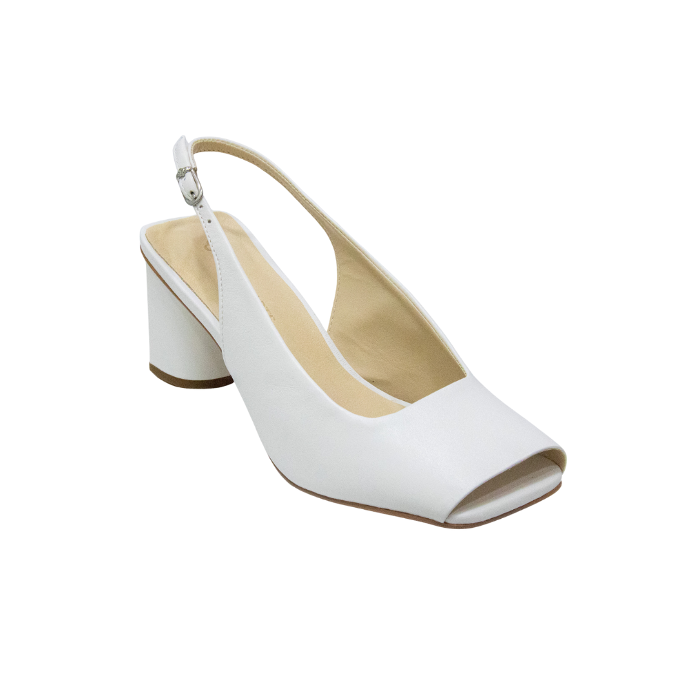 Peep Toe Couro