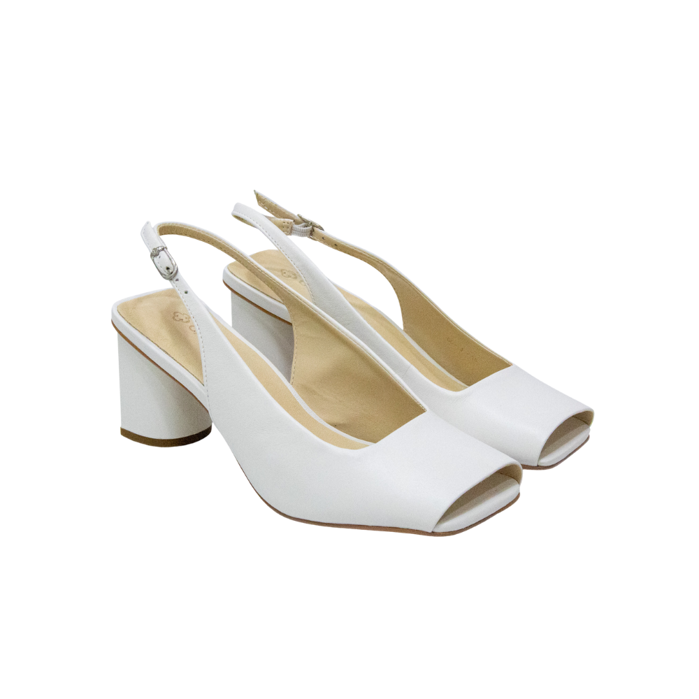 Peep Toe Couro