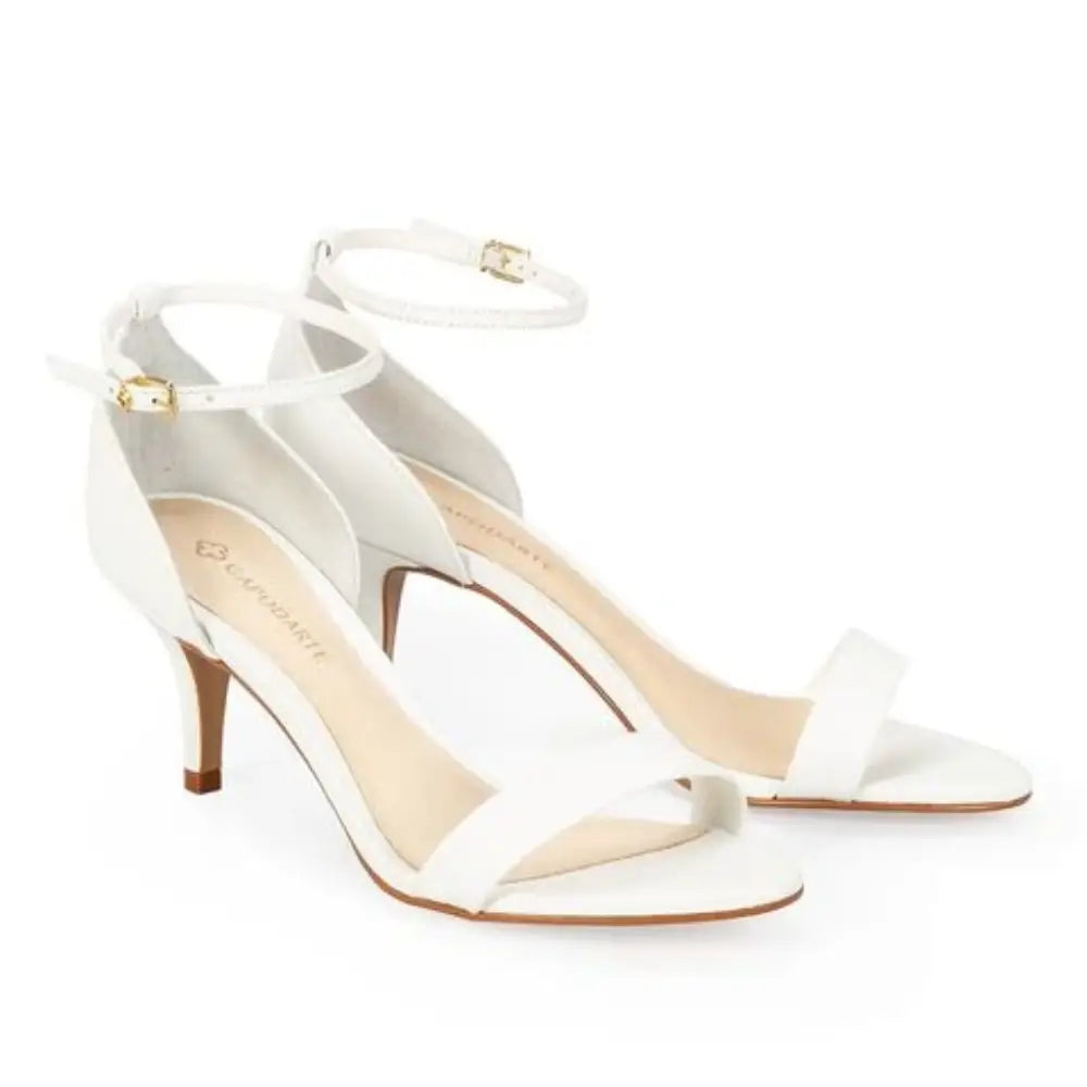 Sandalia Capodarte Cuero Bianco