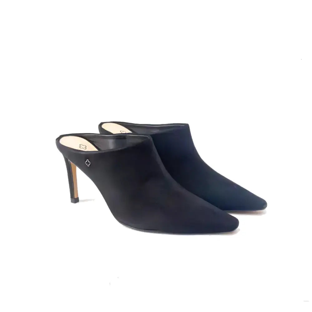 Zueco Couro – Bianco / Preto